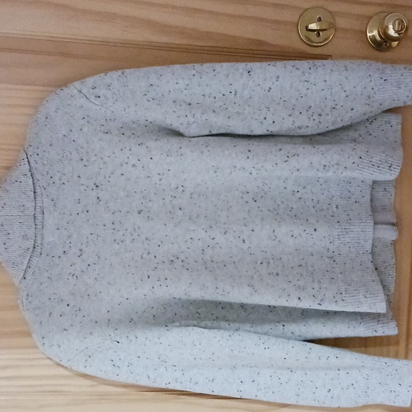 Croft & Barrow XXL Sweater Light Gray With Black Specks.pockets Zippered. - Picture 4 of 6